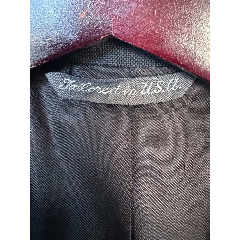 Arnold Palmer Blazer Sport Coat Men‎ 39R Textured Black Gold Crest Buttons - Picture 7 of 13
